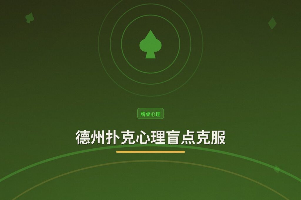 德州扑克心理盲点克服：从情绪失控到稳定盈利的三大关键