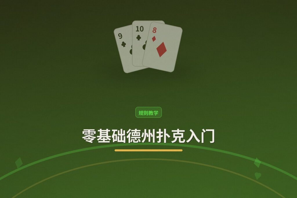 零基础德州扑克入门：从规则到实战的完整指南