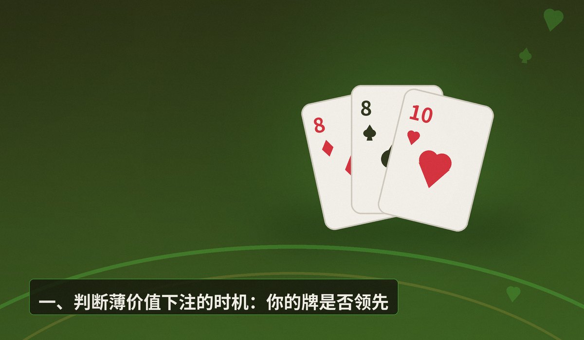 转牌圈薄价值下注思路 - 转牌圈薄价值下注思路：三个关键决策点帮你榨取最大价值